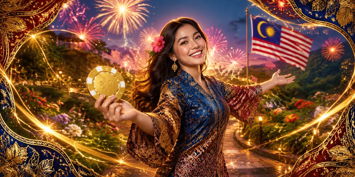 Permainan kad rummy dengan motif batik Malaysia gaya tradisional